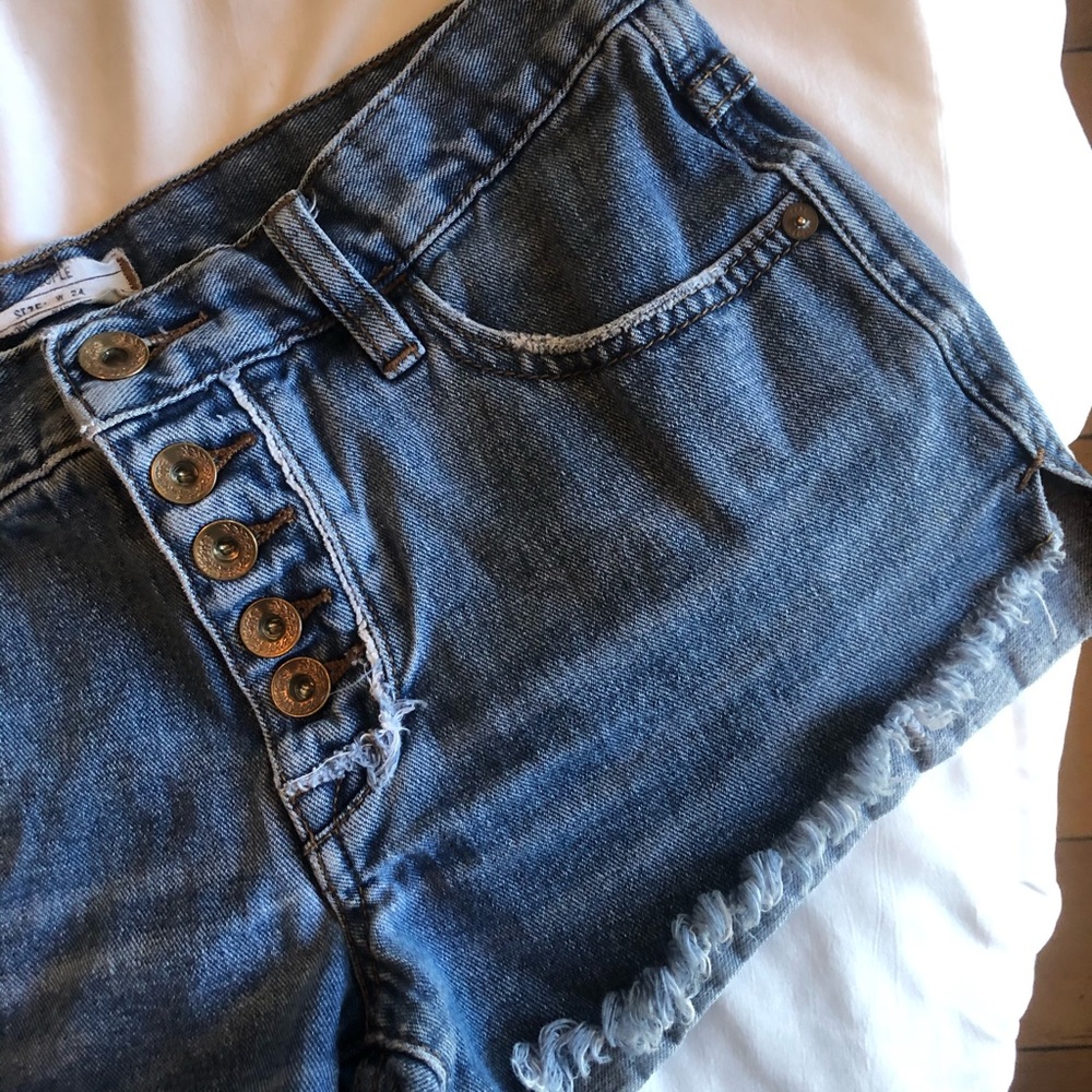 Free People Button Shorts